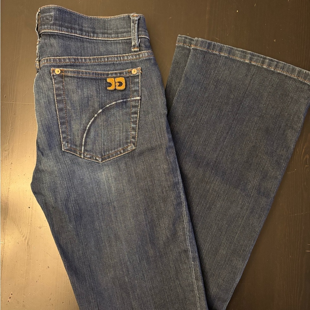 Joe's Jeans Womens 27 Denim w/Leather JJ Back Pocket